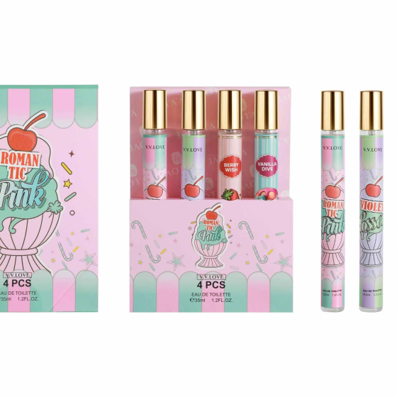 4PCS Pink-blue ice cream Perfume set 16