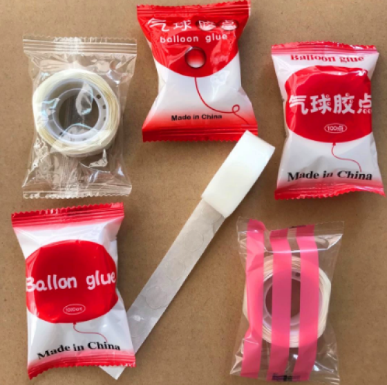 源头工厂点点胶节日装饰圆点胶粒粘气球胶点贴一卷100点双面胶