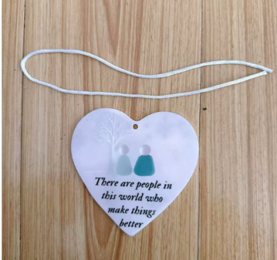 跨境新款Friendship Ornaments For Ture Friends友谊爱心挂饰