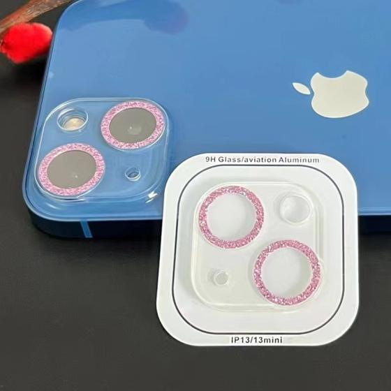 适用iPhone17ProMax闪粉一体透明镜头膜苹果17全包星空钢化镜头贴