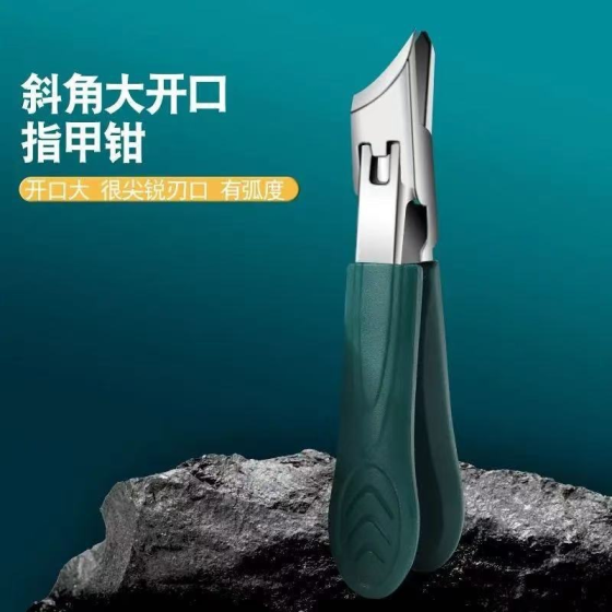 指甲钳甲沟防飞溅斜口指甲刀脚指甲剪修剪厚硬指甲剪刀