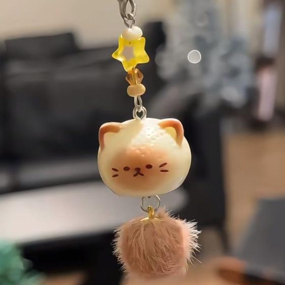 毛绒小猫可爱卡通挂件手机链钥匙包包学生闺蜜挂件少女心情侣挂饰
