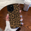 适用iPhone15ProMax苹果15手机壳11棕色豹纹XR max创意保护套（苹果16PROMAX）