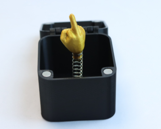 跨境新款Middle Finger in a Box圣诞礼物亚马逊爆款惊喜礼盒批发（盒子里的中指）