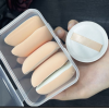 棉花糖粉扑气垫粉底液专用美妆蛋三角方形化妆扑海绵粉扑干湿两用(圆的五个装）